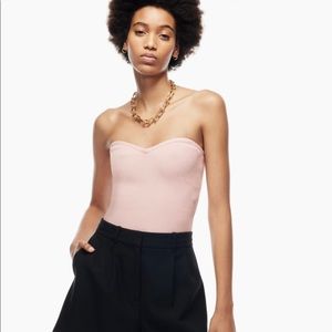 Babaton Sculpt Knit Sweetheart Tube Top